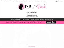 Tablet Screenshot of poutinpink.com